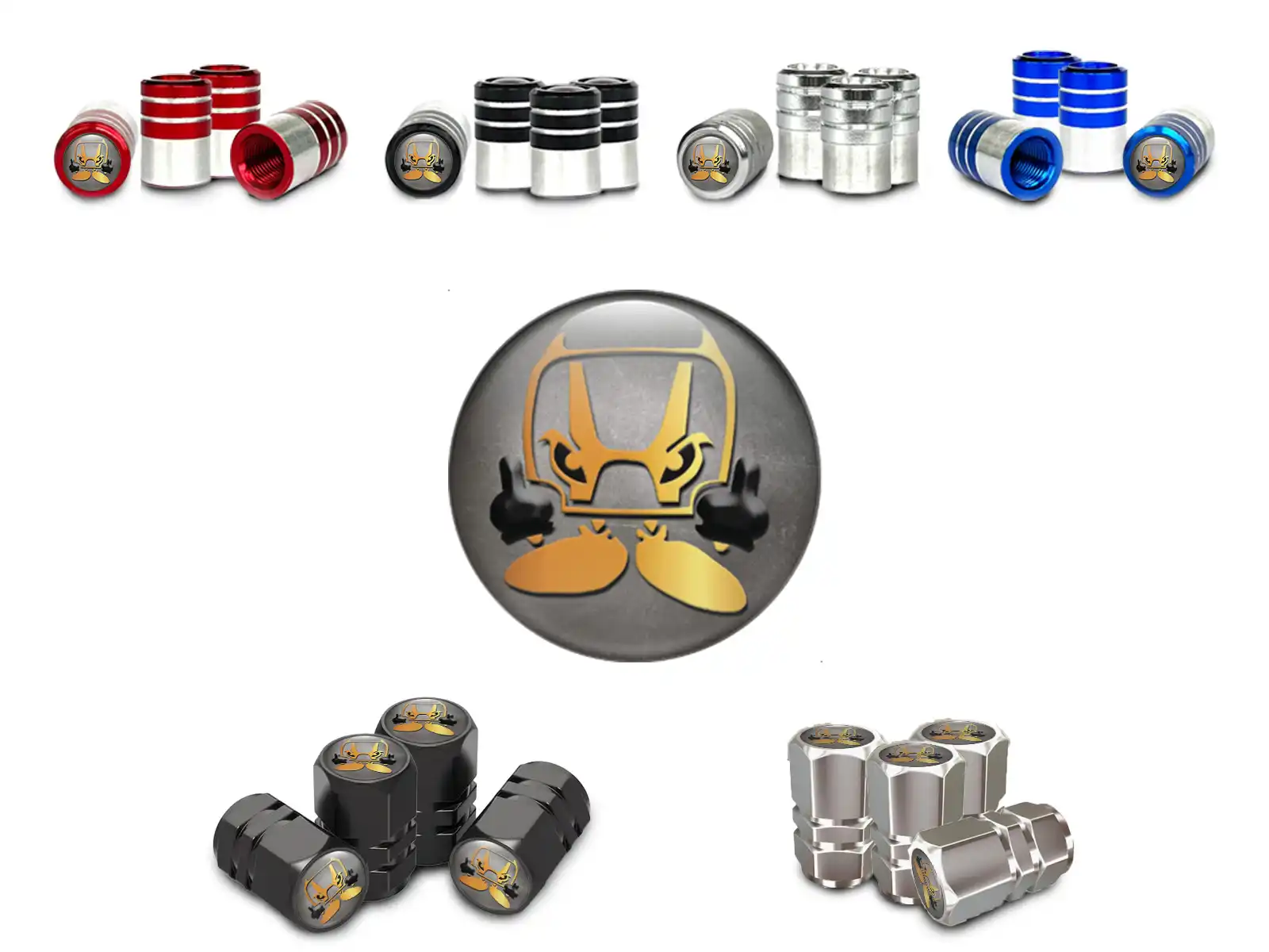 Rim Valve Stem Caps for Motorcycle Max Design